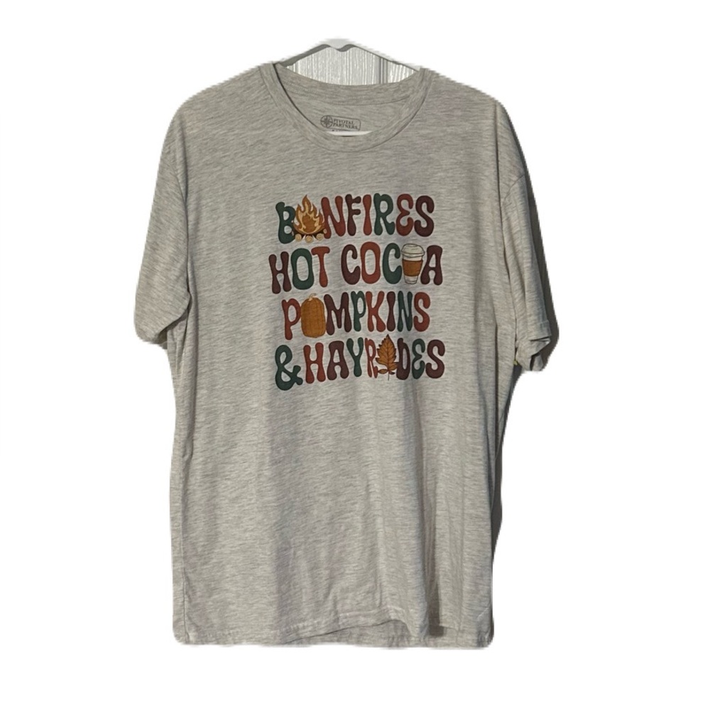 Fall Bonfire Tee -‎ Gray